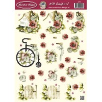 Marieke`s Design - Huisje Bloemen